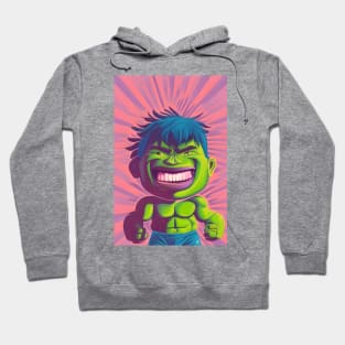 Strong little green man Hoodie